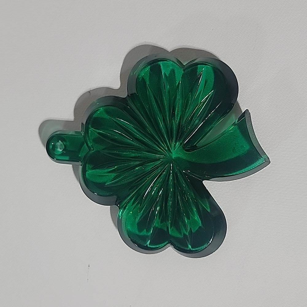 Waterford Crystal Green Clover Ornament